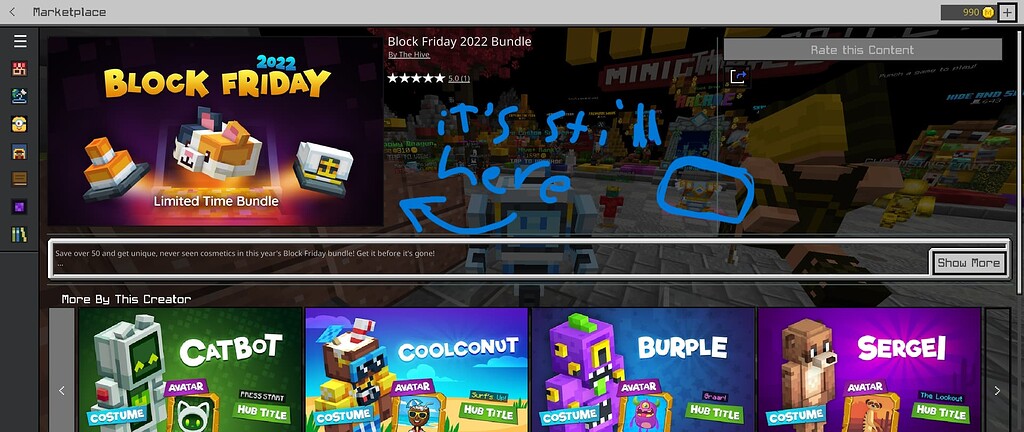 Block Friday Bundle exists in Mailbot - Closed Bug Reports - The Hive ...