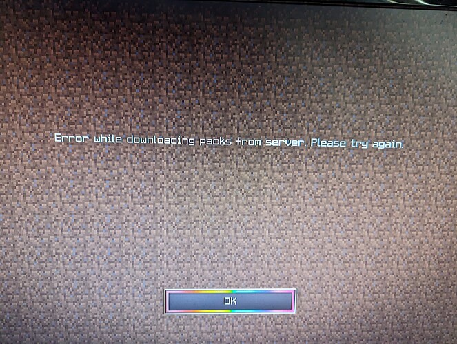 Packs not loading Bug - Closed Bug Reports - The Hive Forums