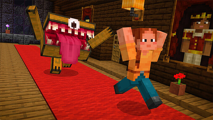 AHHH RUN FROM THE CHEST IT'S ALIVE HELP ME PLEASE SOMEONE PLEASE HELP THE CHEST IS GETTING CLOSER AHHH