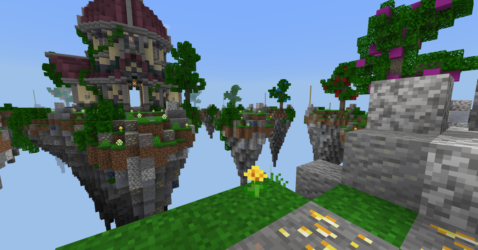 Hypixel skyblock guide. Летающий остров майнкрафт. Существа майнкрафт. Майнкрафт остров с черепом. Майнкрафт ХАЙВ.