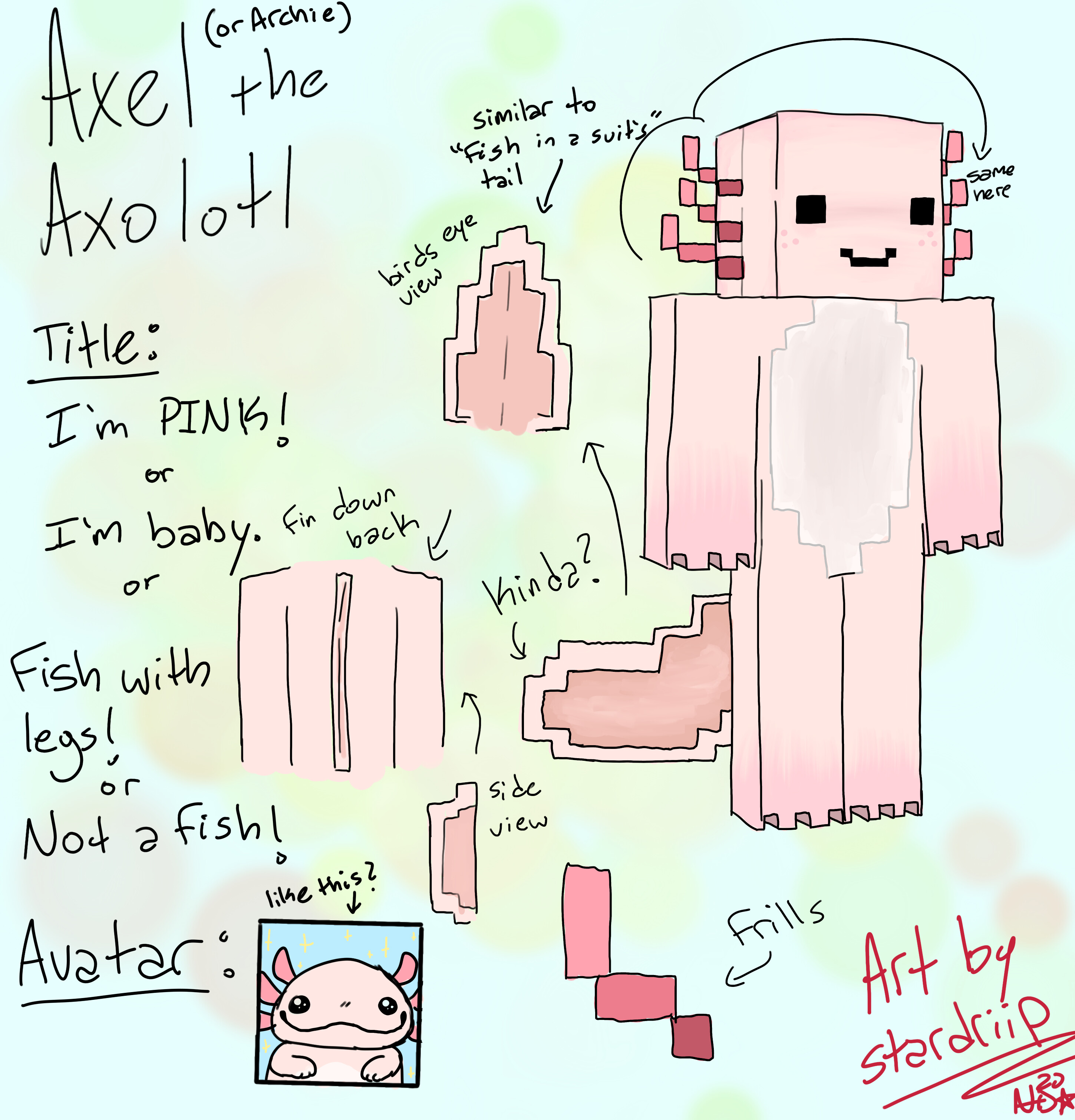 Axolotl Costume Archived Ideas Hive Bedrock Forums