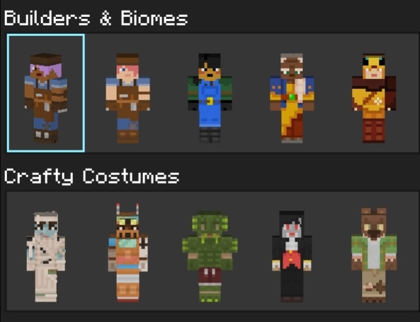 Minecraft update: Story Mode Skin Pack now available